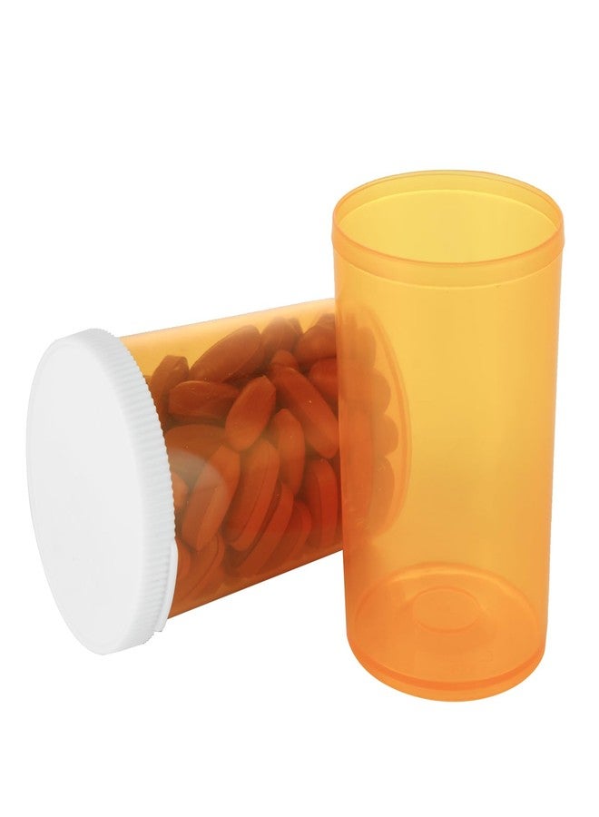 DAJAVE 100 Pack Empty Pill Bottles with Cap, 20 Dram Prescription Vials, Plastic Medicine Bottles for Pill, Crafts, Candy, Supplements (Orange) - Image 5
